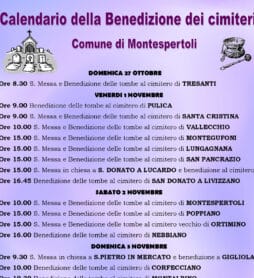 Calendario della Benedizione dei cimiteri 2024