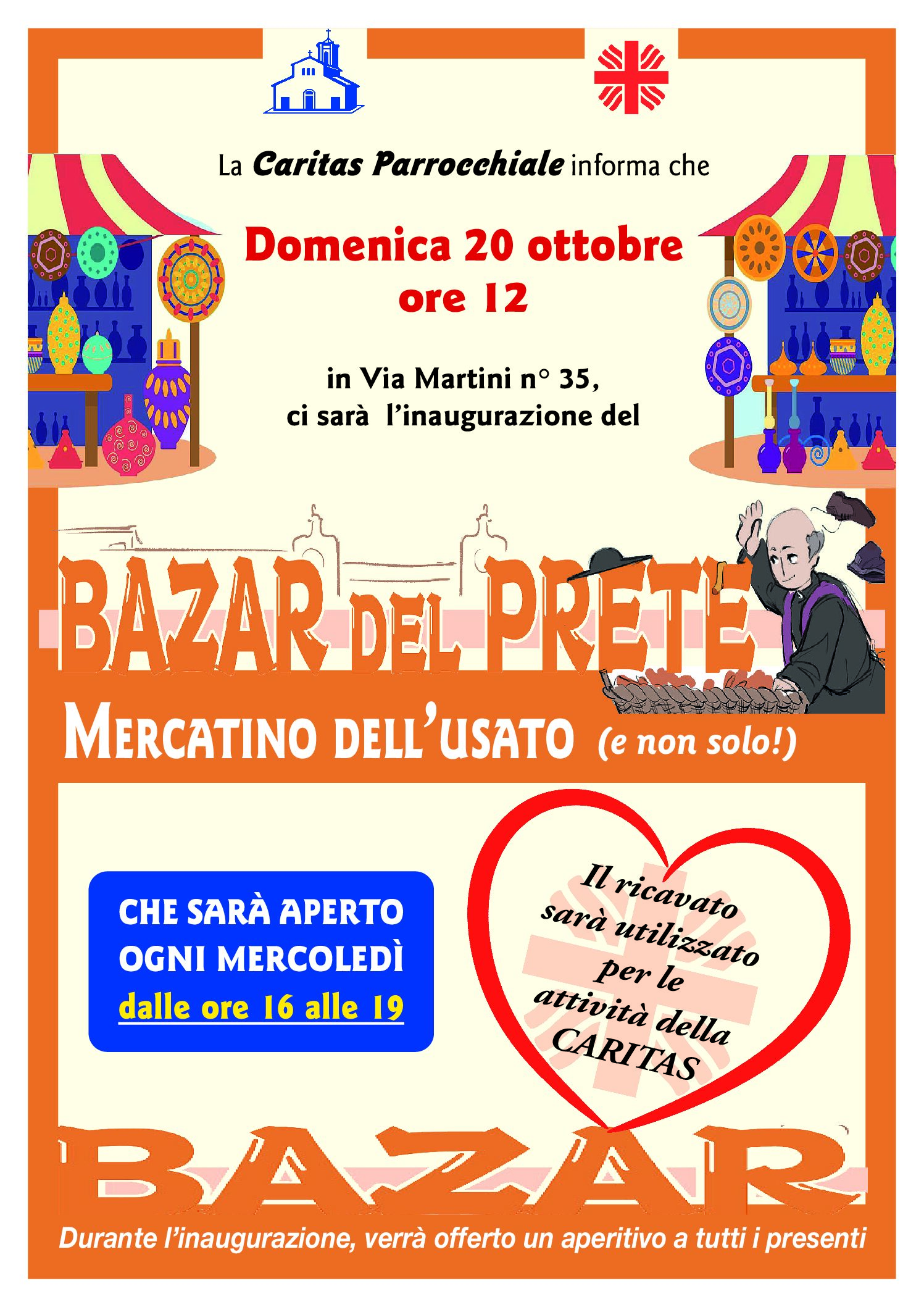 Inaugurazione del ‘BAZAR DEL PRETE’